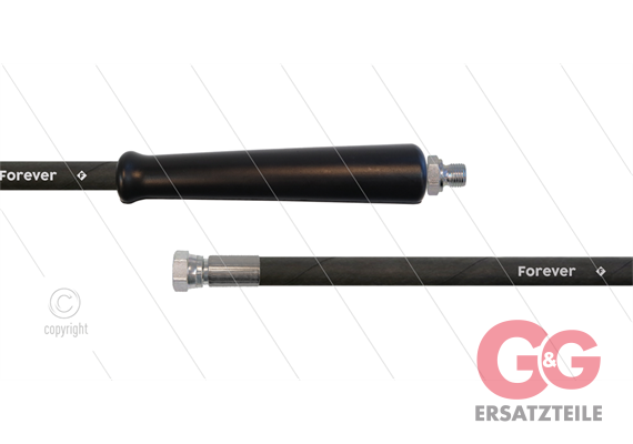 HD-Schlauch schwarz - 2SCX-10 -Forever - 50m - 3/8" AGR x 3/8" DKR - 1x GKS - 400 Bar 3/8"