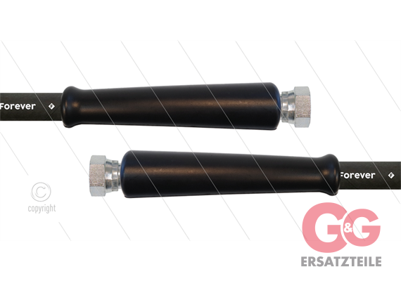 HD-Schlauch schwarz 2SCX-12 - Forever - 30m - 2 x 1/2" DKR - 2x GKS - 400 Bar