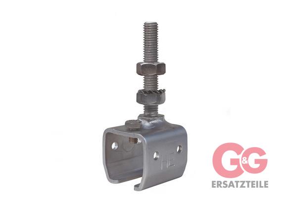 Höhenverstellbare Muffe 30 mm VA
