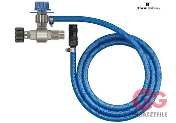Injektor für Mosmatic Foam INOX M22 2m Schlauch, Filter und Mengeregulierung