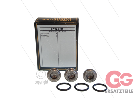 Kit 2256 - Satz Druckventile (3x) - Serie 70 (WK - KT - HP)