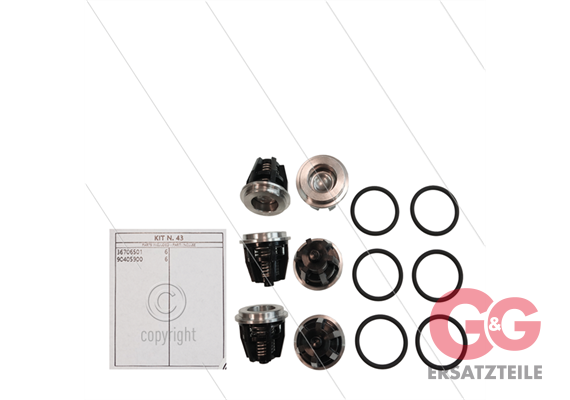 Kit 43 - Ventilsatz (6x) - Ø32mm - Serie 69 + 69HT