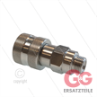 Kupplung 1/4" AG - passend für KEW - komplett VA - entkuppelt nach vorne | Bild 3