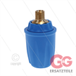 Kupplung - ARS25P - 1/4" AG - Messing - blau - passend zu KEW - entkuppelt nach hinten | Bild 4