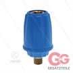 Kupplung - ARS25P - 1/4" AG - Messing - blau - passend zu KEW - entkuppelt nach hinten | Bild 5
