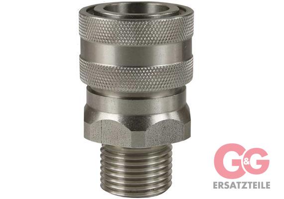 Kupplung ST-3100 3/8AG 60° Konus Edelstahl