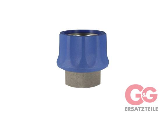 Kupplung ST-45-250 3/8 IG Edelstahl blau