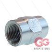 Muffe 2x 1/4" IG - Edelstahl - rund mit Sechskant | Bild 3