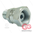 Reduziernippel - Stahl - 3/8" AG x 1/2" DKR - BSP | Bild 2