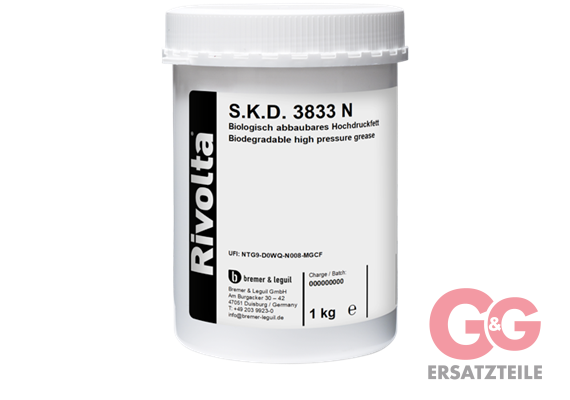 Rivolta S.K.D. 3833 N 1 kg Dose Biologisch abbaubares Hochdruckfett