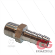 Schlauchtülle - Edelstahl - Ø13mm - 3/8" AG | Bild 2