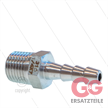 Schlauchtülle - Edelstahl - Ø6,5mm - 1/4" AG | Bild 3