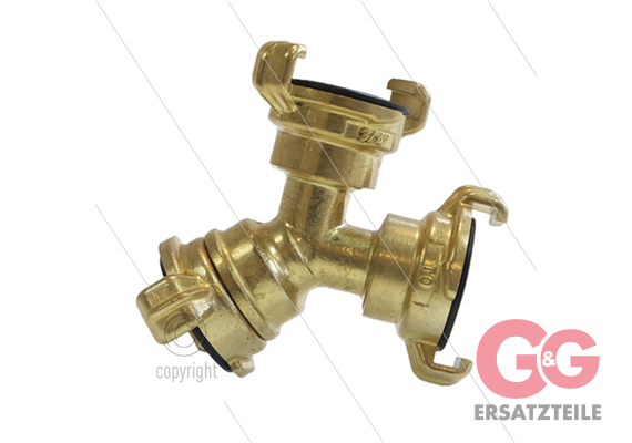 Schnellkupplung - Messing - Geka - dreiwege - 3 x Geka