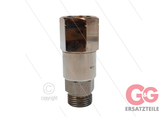 Swivel DGV, speciale uitvoering - 3/8"NPTF x 3/8"NPTF