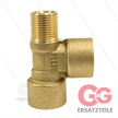 T-Stück - Messing - 300 Bar - 2 x 3/8" IG + 1 x 3/8" AG | Bild 3