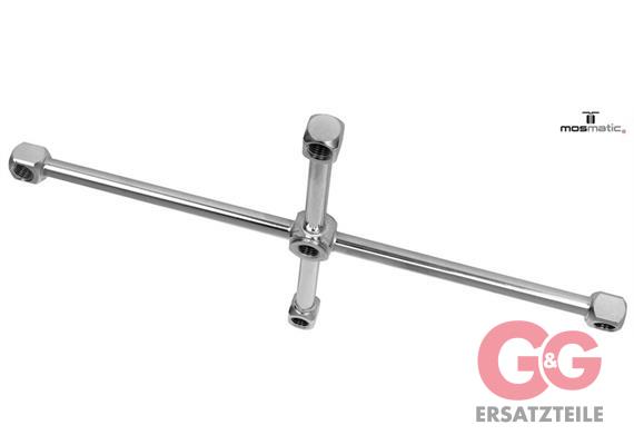 Turbokreisel-Arm 250bar w-fest-11° INOX TKA-4w5 ø200/200 G3/8"F 5x1/4"NF