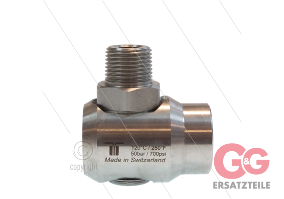 WDEI Winkeldrehgelenk - einfach gelagert - G3/8" IG BSP x R3