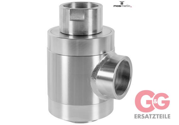 Winkeldrehgelenk gross mit Lagerschutz - WDRS-65 2xG2 1/2"-F L=175 ø80 INOX