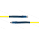 Carwash Titan-Slide Schlauch gelb DN06 - 4,0m - 3/8" DKR x 3/8" AGR - 2x SKS blau