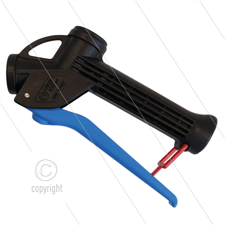 CP12 Chemie-Pistole- blau - Dichtung :PP + Viton- 25 Bar- 70 l/min - max 50°C - 2 x 1/2 IG