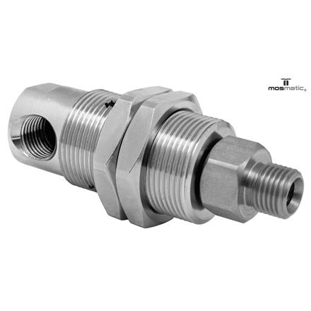Drehgelenk-90° m.Schottgewinde, Keramik/rf DXG-06-90° G1/4"F G1/4"M