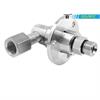 Drehgelenk-90° mit Flansch, Keramik/rf DXF-06-90° G3/8"F G3/8"M