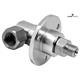 Drehgelenk-90° mit Flansch, rostfrei DGF-06-90° G3/8"F G3/8"M