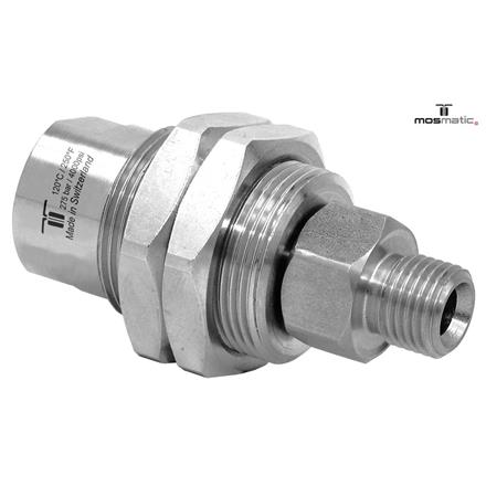 Drehgelenk m.Schottgewinde, rostfrei DGG-06 G1/4"F G1/4"M M28x1,5