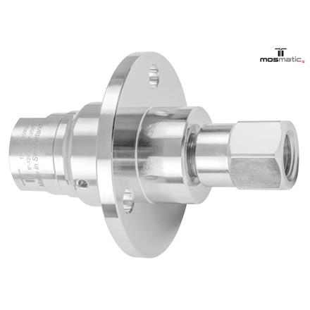 Drehgelenk mit Flansch, Keramik/rostfrei DXF-06 G1/4"F G1/4"F