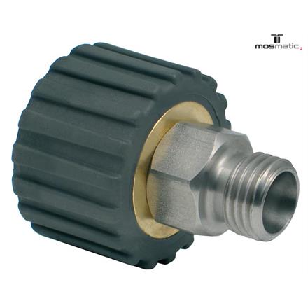 Drehkupplung, grau, rostfrei DKS-06 M21x1,5-F M14x1,5-M