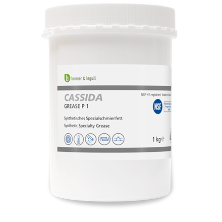 GREASE P 1 Synthetisches Spezial-Schmierfett für die Lebensmittelindustrie P 1 1 kg-Dose