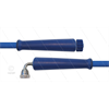 HD-Schlauch blau 2SC-08 - 50m- 3/8" DKR 90° Winkel x M22x1,5 HV konisch - 2x GKS - 400 Bar