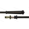 HD-Schlauch schwarz 1SN Plus-08 - 15m - M22x1,5 HV x Stecknippel Ø11 mit Lager VA - 1x GKS