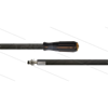 HD-Schlauch schwarz 2SC-08 - 15m - M22x1,5 HV Lang x Stecknippel VA Ø11mm mit Lager