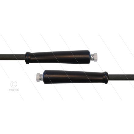 HD-Schlauch schwarz 2SC-10 - 10m - 2x 3/8" DKR - 2x GKS - 400 Bar
