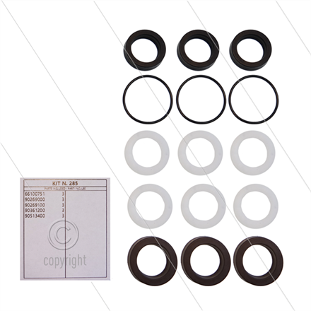 Kit 285 - Manschettensatz Ø20mm für 3 Plunger - Serie 59