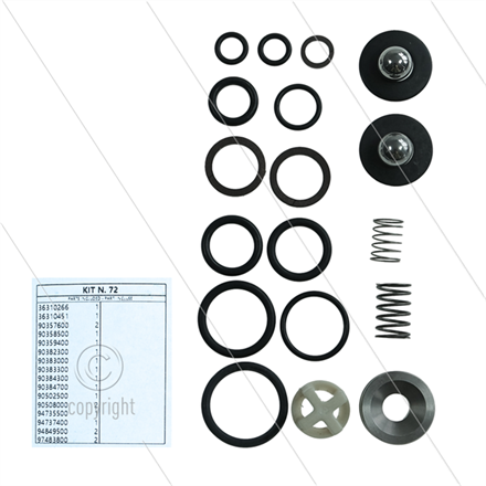 Kit 72 - Reparatursatz automatische Druckregler HM