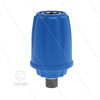 Kupplung - ARS25P - 1/4" AG - Edelstahl - blau - passend zu KEW - entkuppelt nach hinten