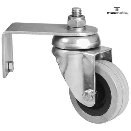 Lenkrolle D=60mm VA mit Halter