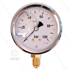Manometer 0-100 Bar - 1/4" AG - Eingang unten - Ø63mm