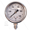 Manometer 0-1000 Bar - 1/4" AG - Eingang unten - Ø63mm