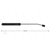 MT3 - Lanze - L=1700mm - gebogen - Edelstahl - umspritzter Isolierung 2 x L=290mm