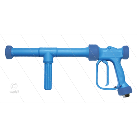 RB65 -verlängerte Ausführung -blau -Messing- 350 mm- 24 Bar - 60 l/min -max 90°C - 1/2" IG