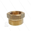 Reduziernippel - Messing - 3/4" AG x 1/2" IG