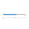 RP10 Lanze - L=800mm - gebogen - Edelstahl - blau - Isolierung L=395mm - 400 Bar - max 80°