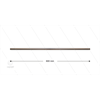 RP201 Strahlrohr - L=600mm - gerade - Edelstahl - 400 Bar - max 150°C - 2 x 1/4" AG