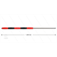 RP50 Lanze - L=1200mm - gerade - VA - Isolierung rot/schwarz L=495mm - 500 Bar - max 80°C