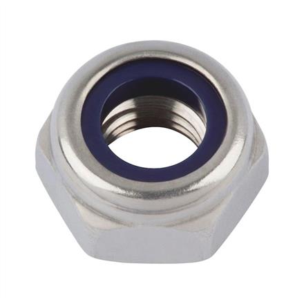 Sechskantmutter M6 DIN 985 Edelstahl A2 blank