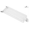 Spritzschutzklappe-65 Polycarb.-glasklar 1-fach m.Magnet m.INOX-Befestigung WMA
