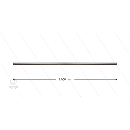 ST003 Strahlrohr - L=1000mm - Stahl verzinkt - 400 Bar - max 150°C - 2 x 1/4" AG